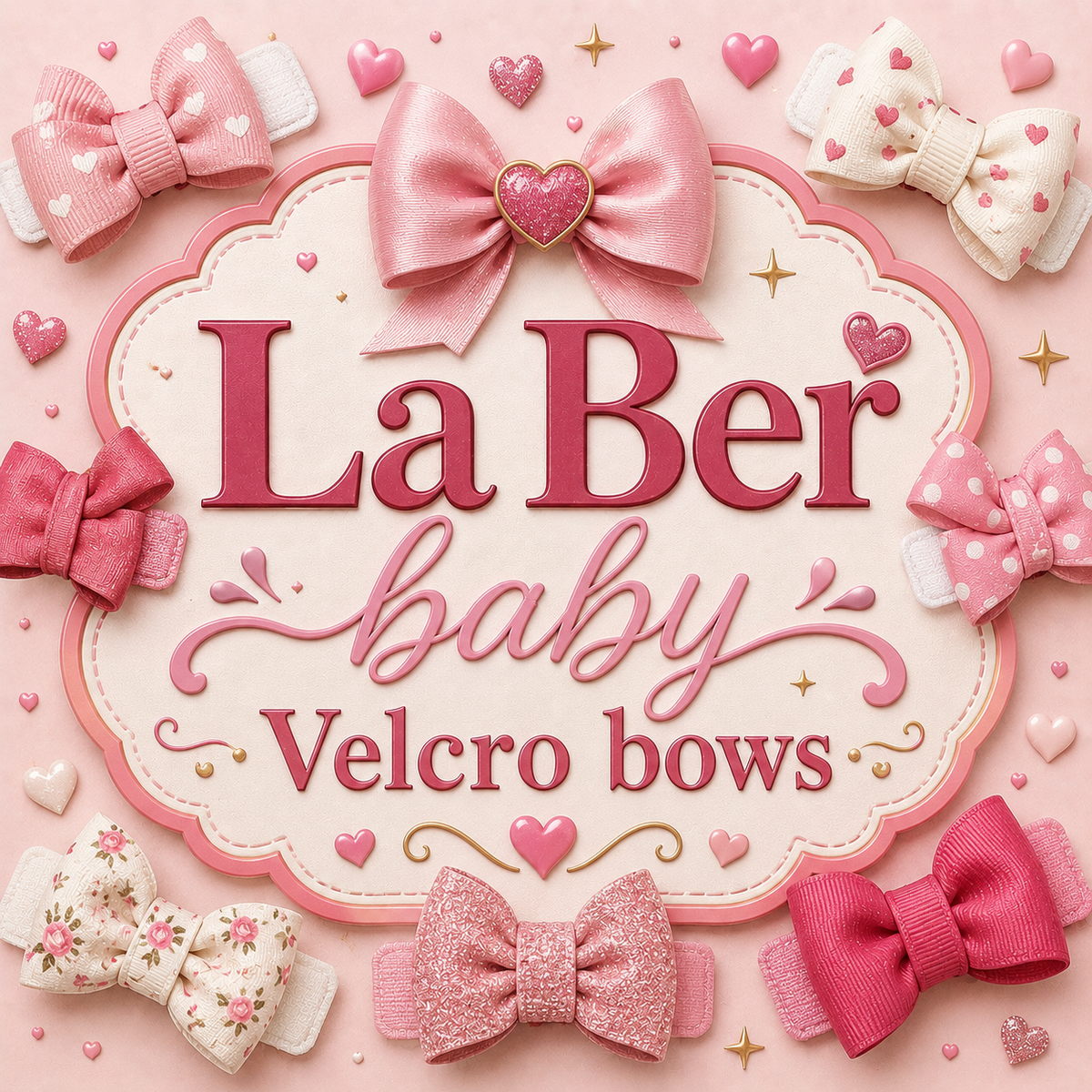 Velcro changeable center bow and accessories