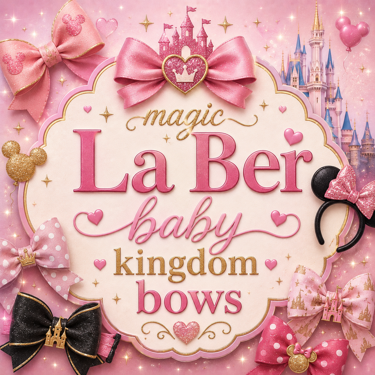 Disney hair bows
