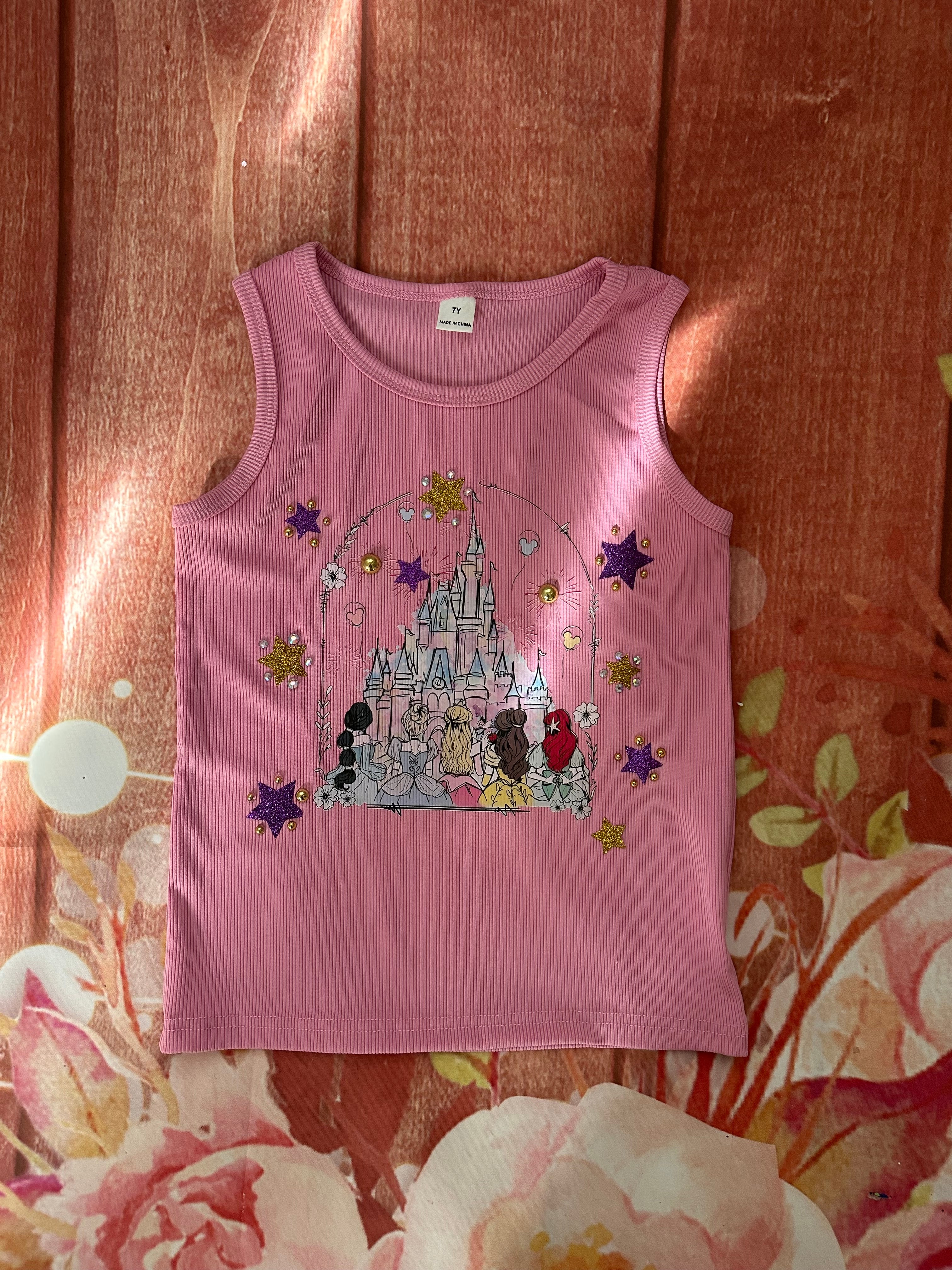 7y princess tank top