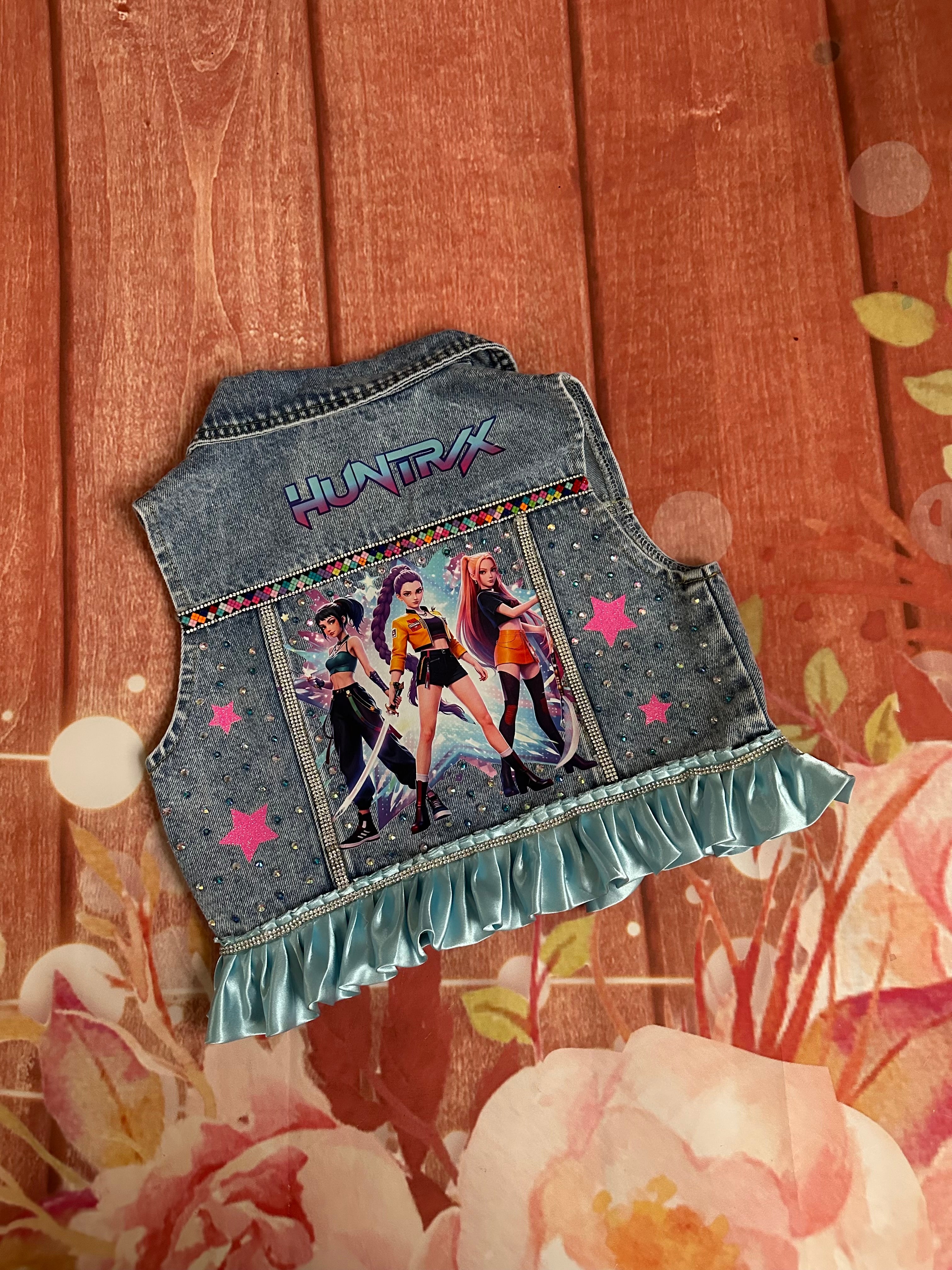 4/5 k pop demon hunter denim vest