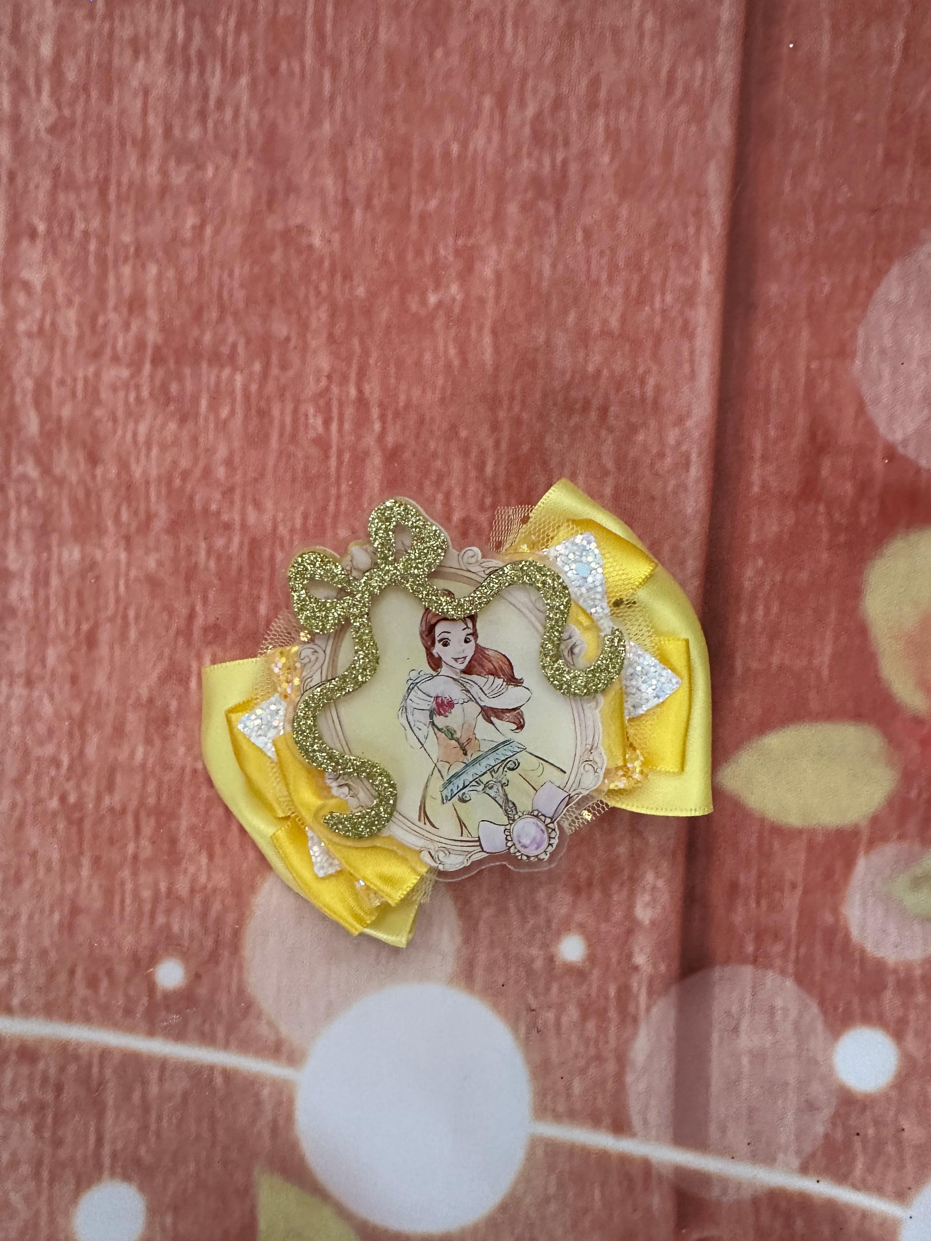 Princess belle piggy clip