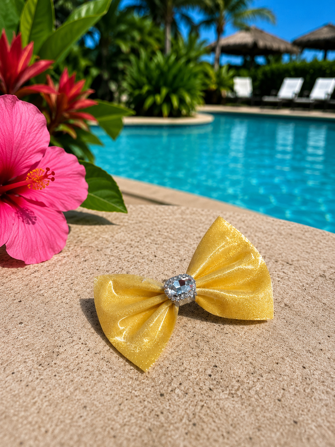 Piggy size pool bow