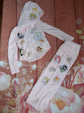 2/3 fleece soft zip up set