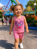 2y Abby Sesame Street short set