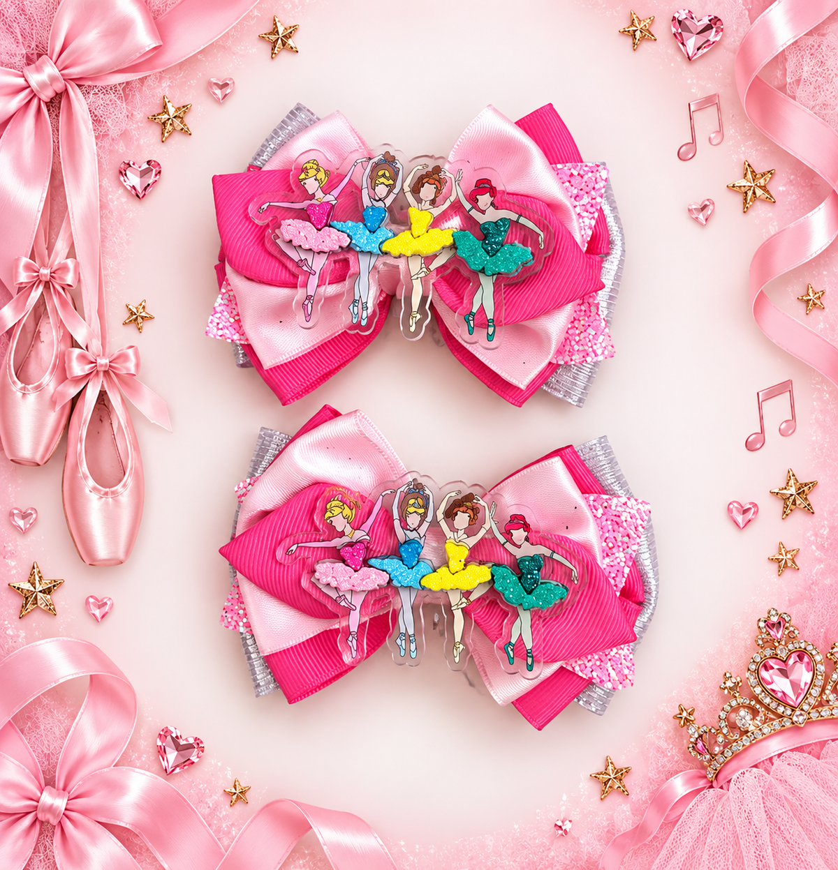 Piggy size hair clip ballet