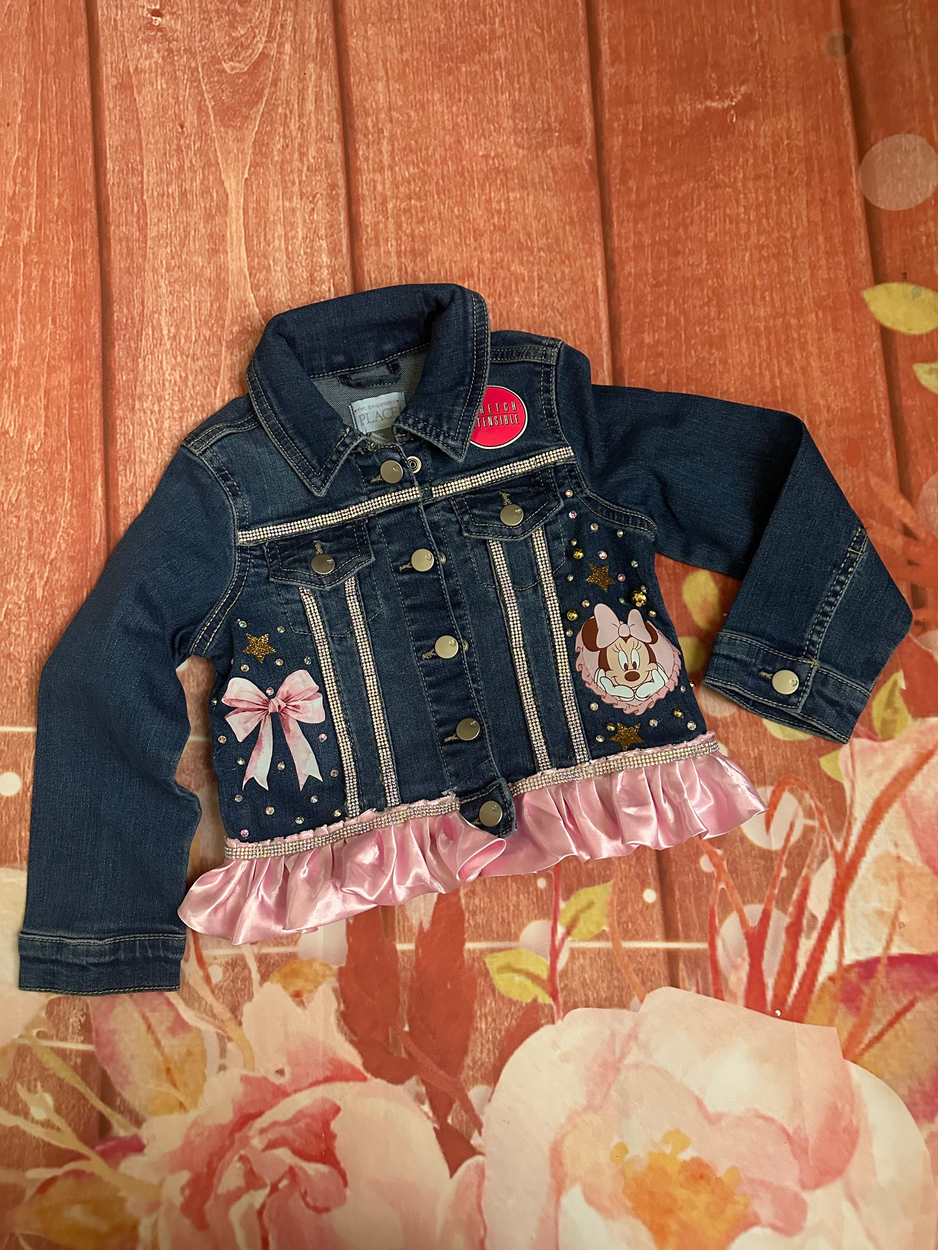 Custom Minnie Mouse denim jacket