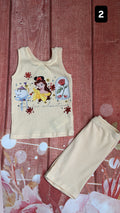 2t Belle princess short set
