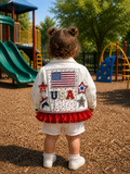 Pre order white denim USA jacket