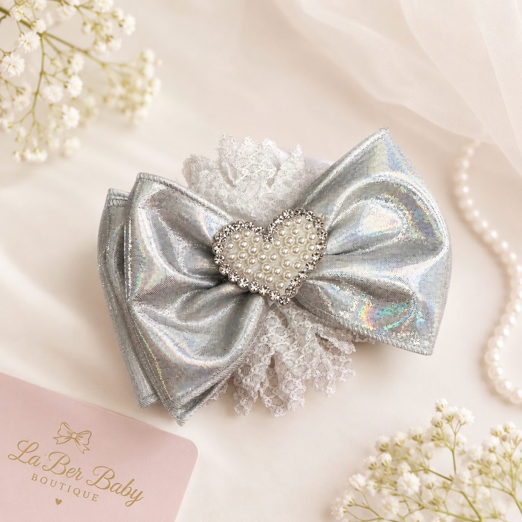 Holographic hair bow