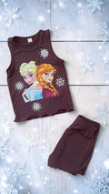6y frozen Elsa Anna short set