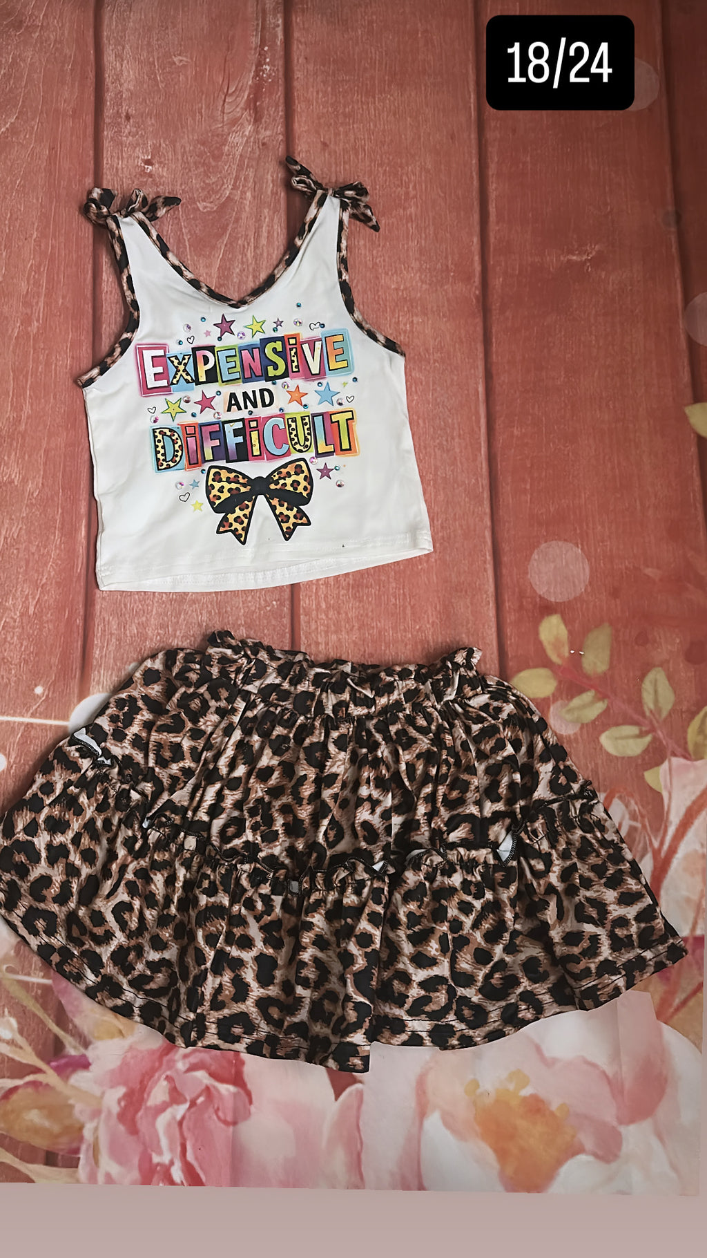18/24 skirt set expensive and difficult