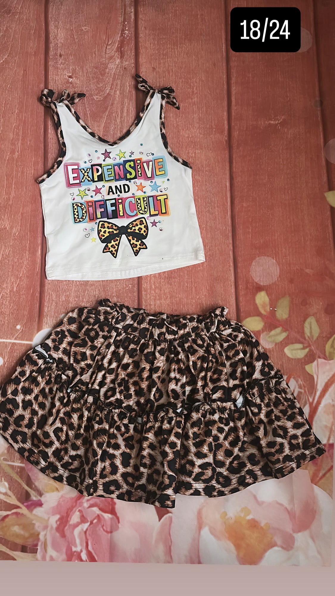 18/24 skirt set expensive and difficult