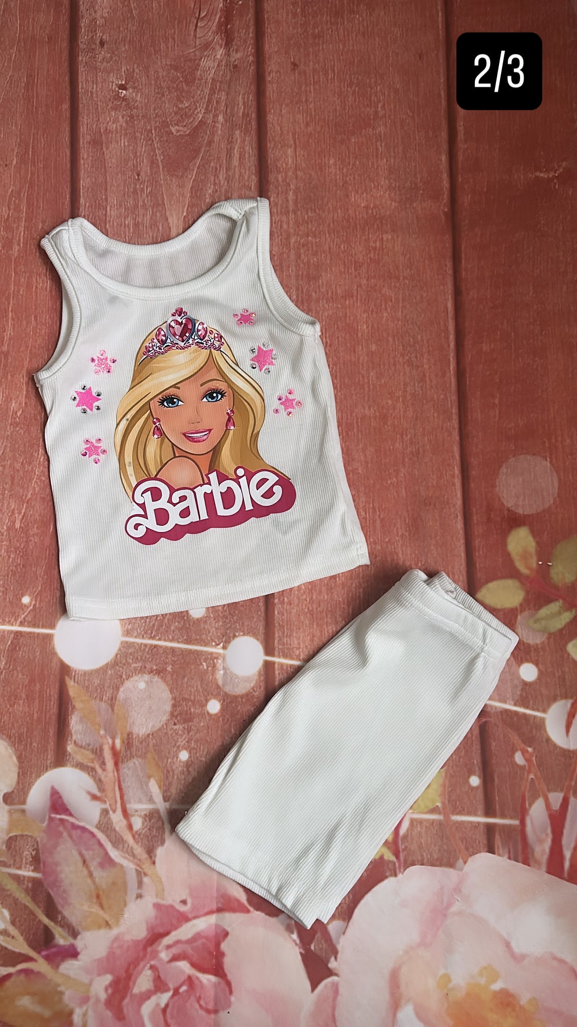 2/3 Barbie short set