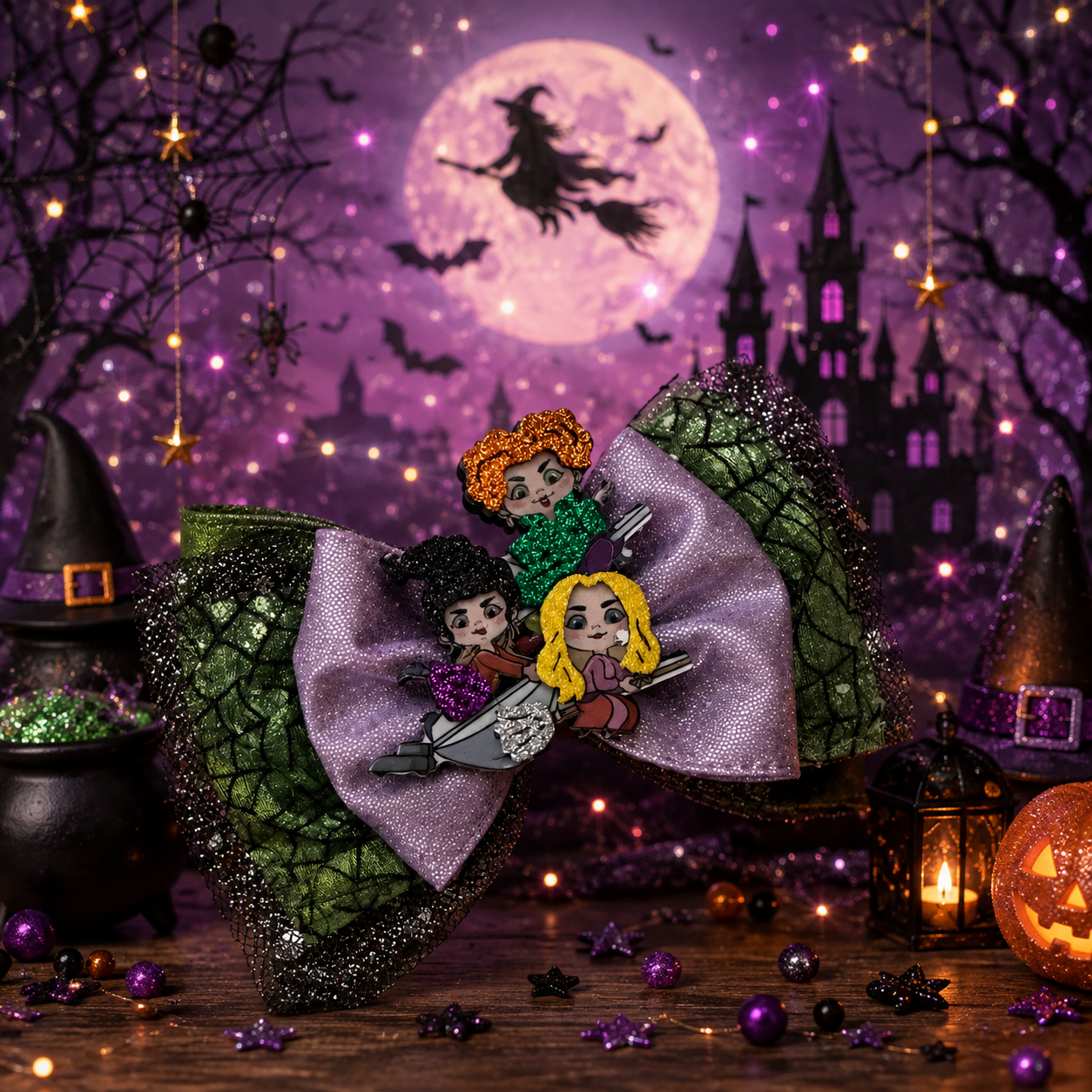 Hocus pocus 5 inch bow