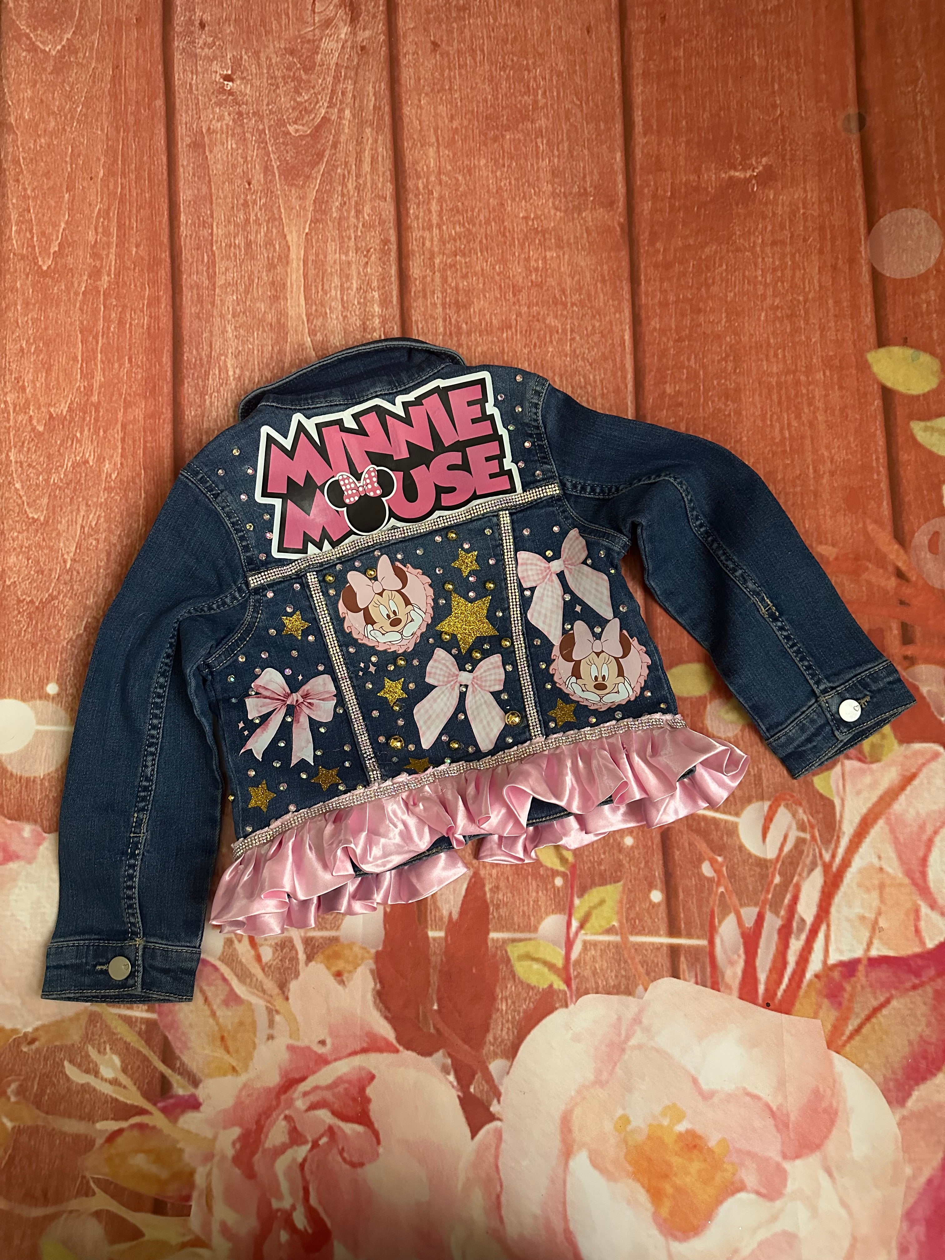 Custom Minnie Mouse denim jacket