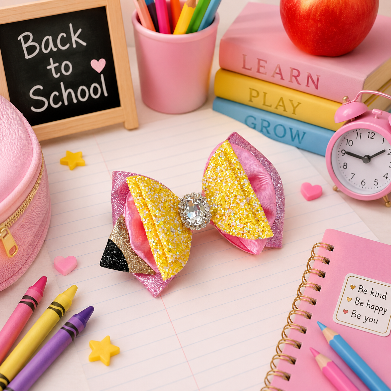 Back to school piggy clip