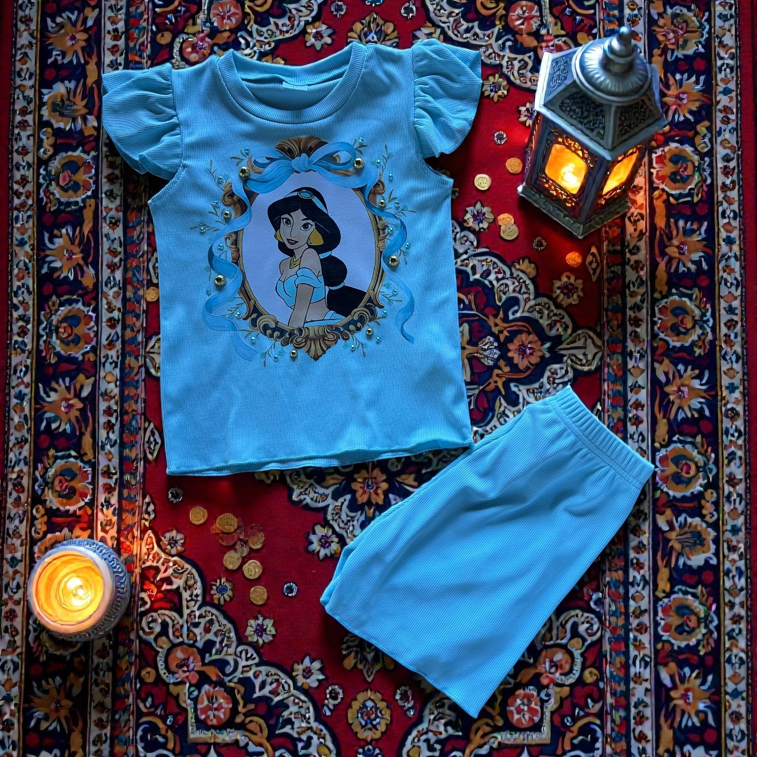 5y Aladdin Princess Jasmine short set