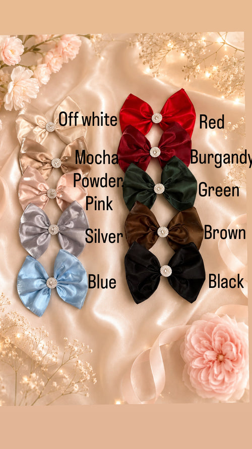 5 inch liquid satin hair clip