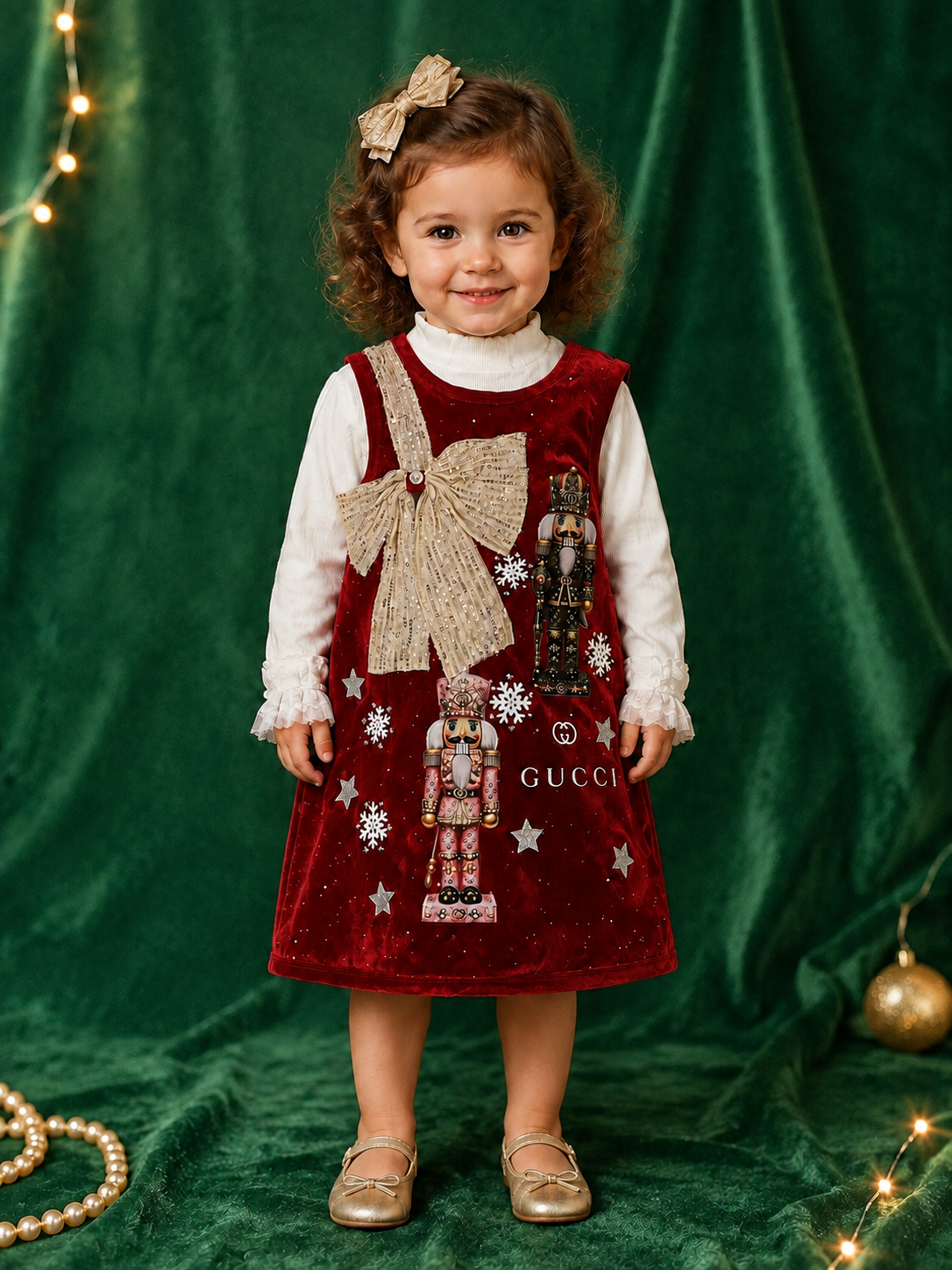4y nutcracker designer  inspired dress