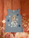 5y Elsa frozen tank