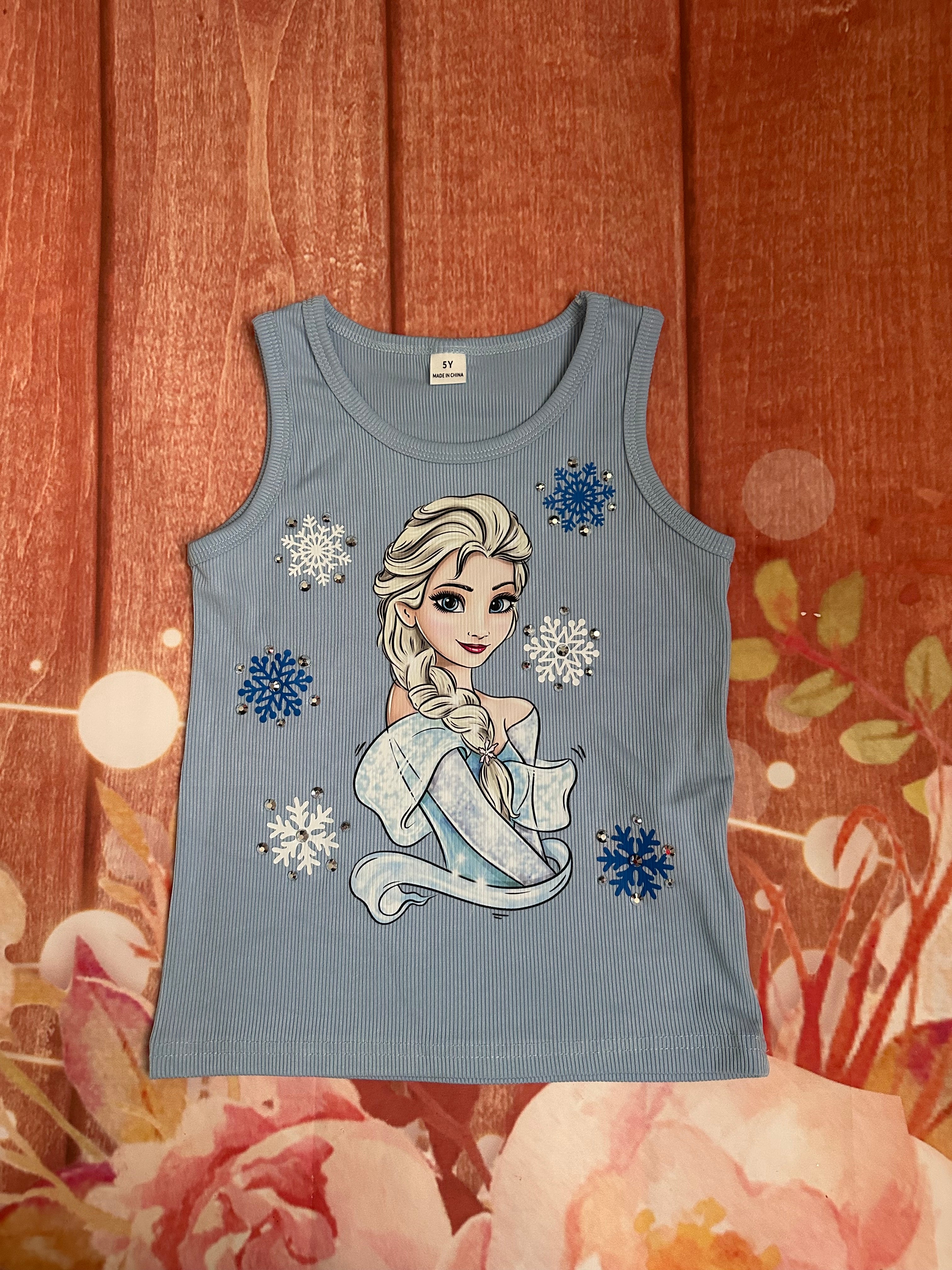 5y Elsa frozen tank