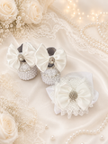 Newborn shoes and headband set