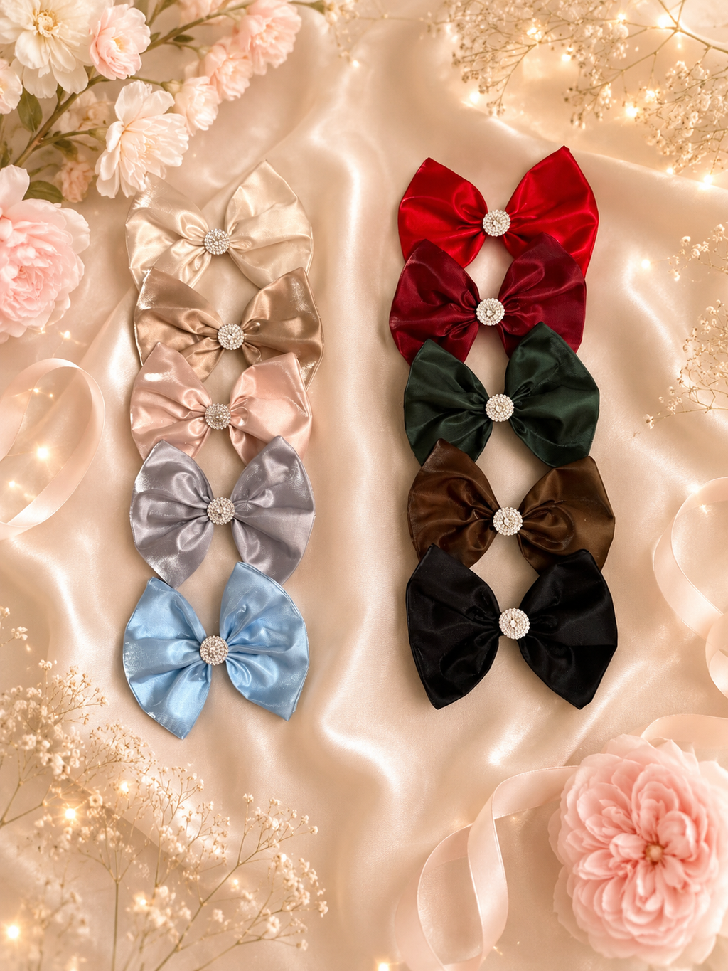 5 inch liquid satin hair clip