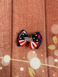 USA 4th of July single piggy clip