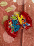 Sesame Street piggy bow