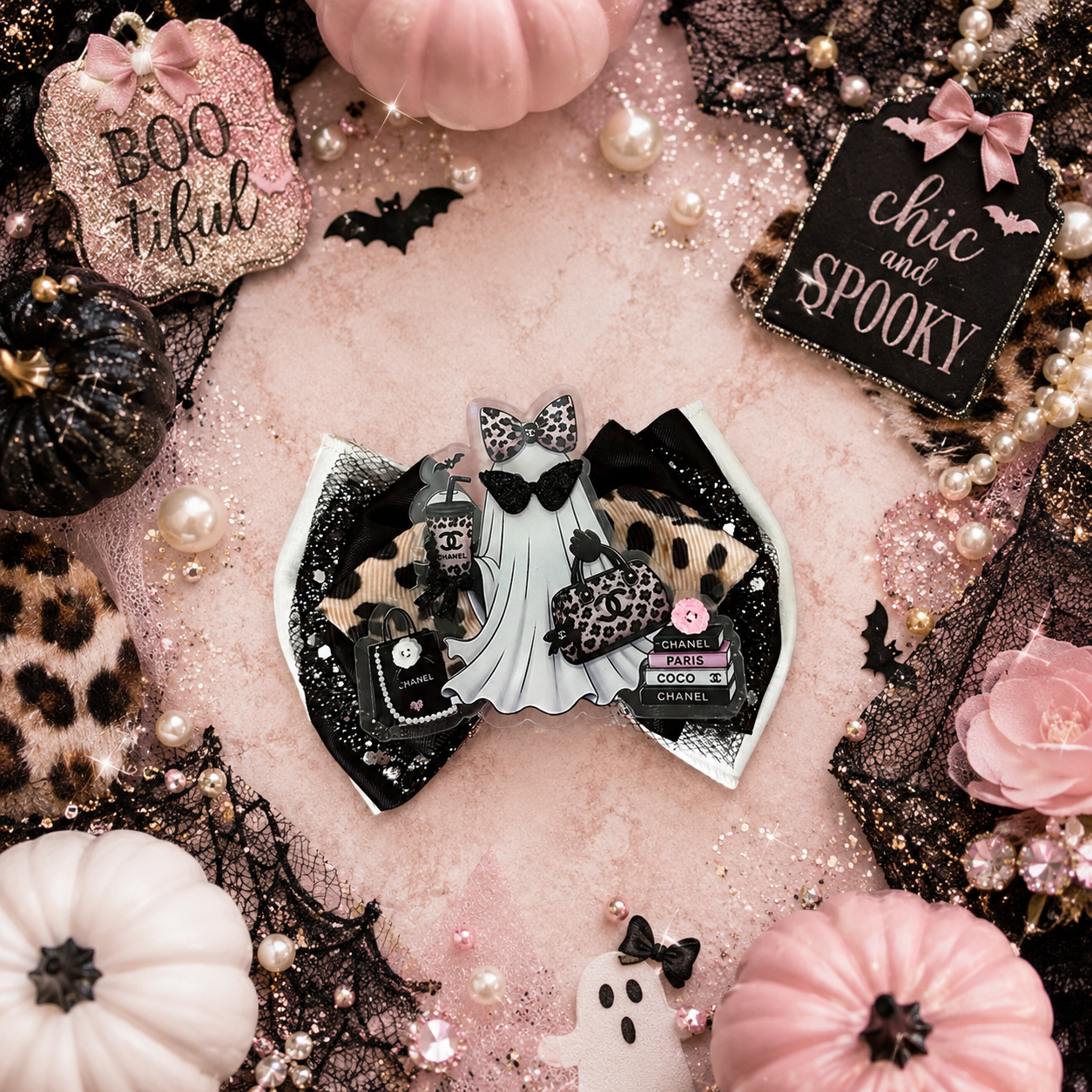 Halloween piggy bow