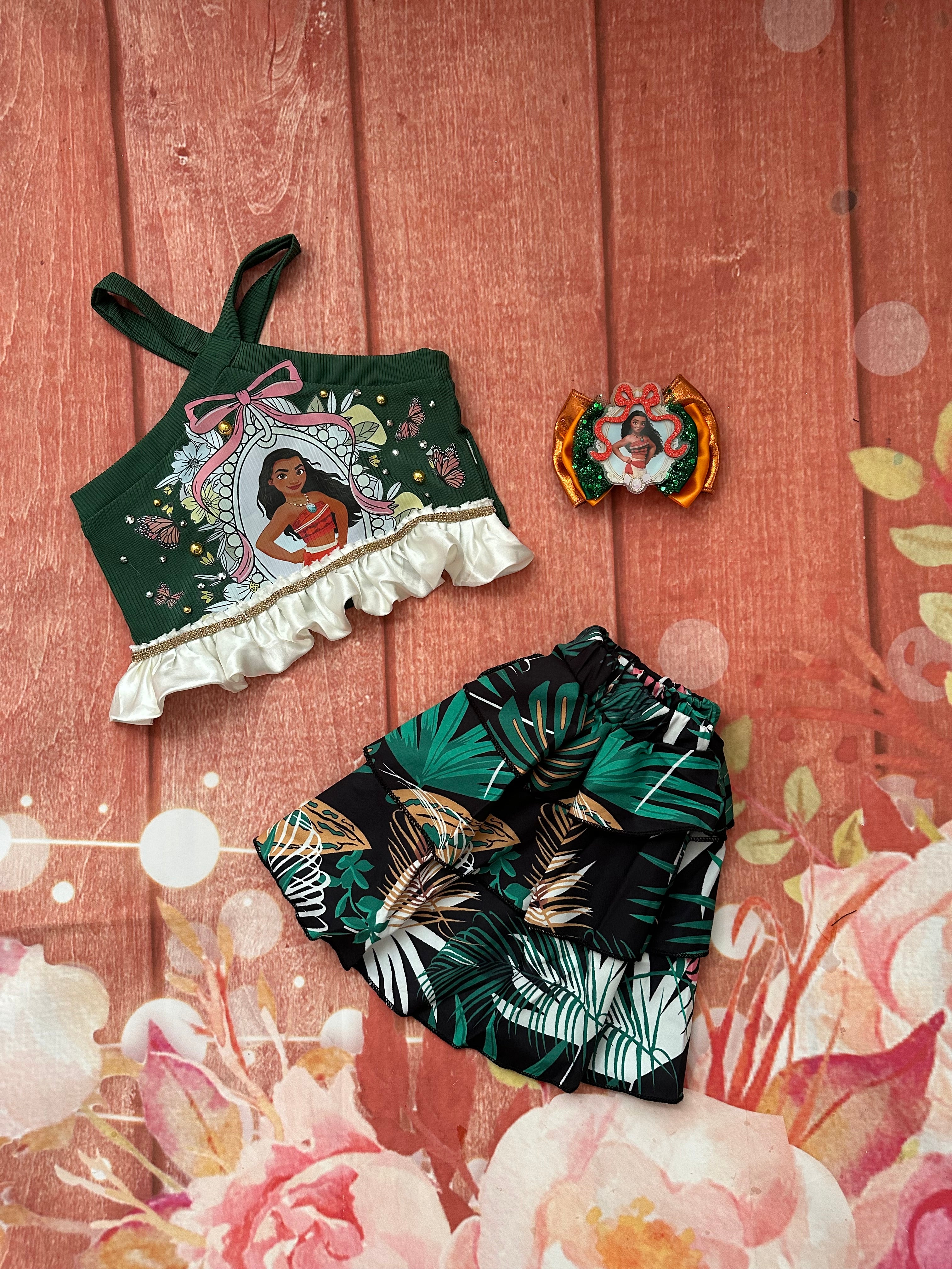 2/3 Moana skirt set