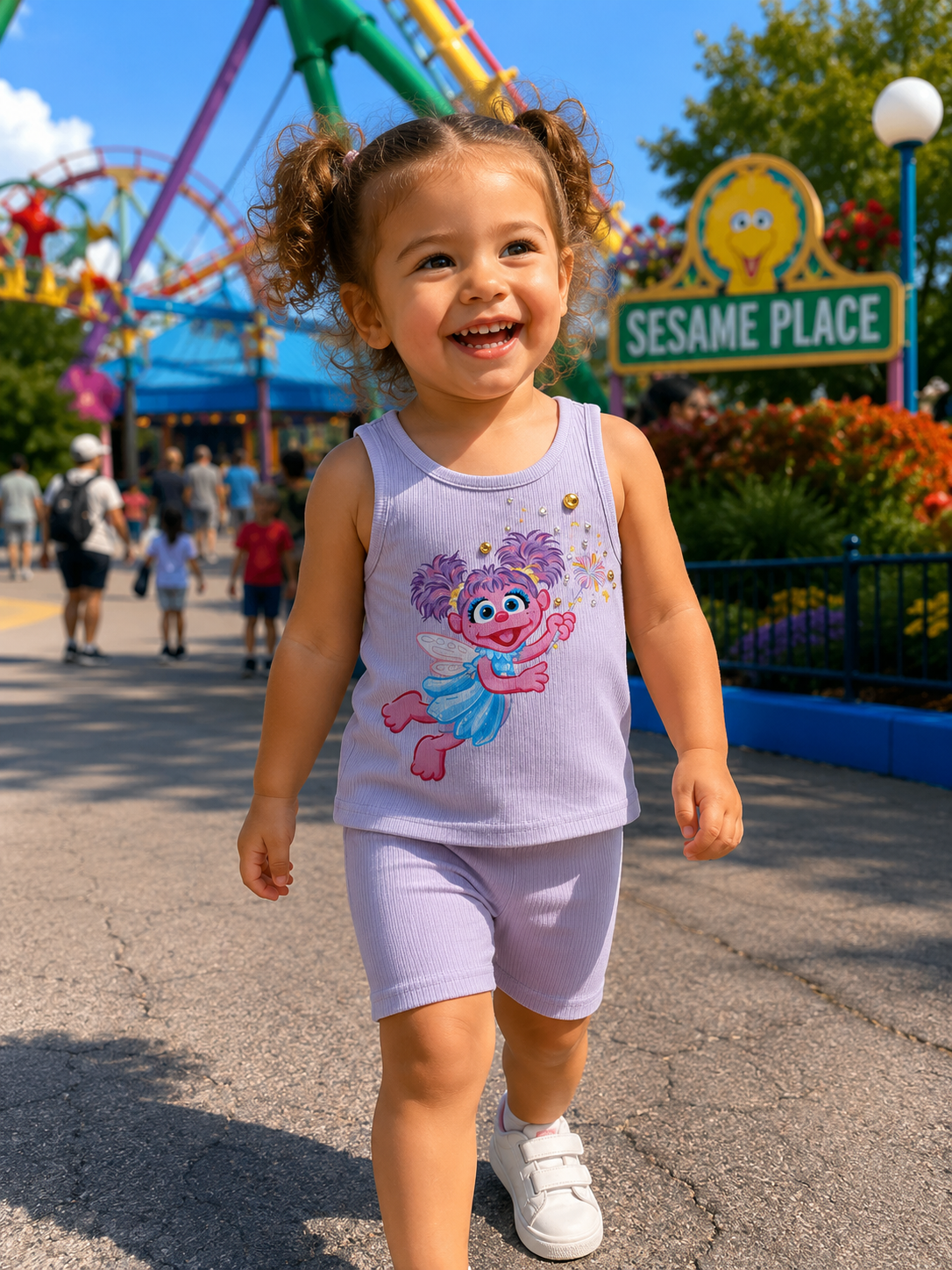 2y Abby Sesame Street short set