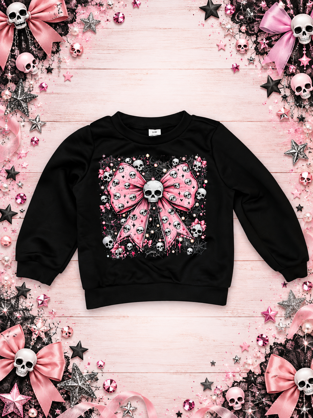 2/3 skull sweatshirt