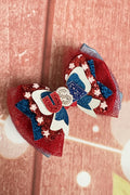 4th of July piggy clip USA