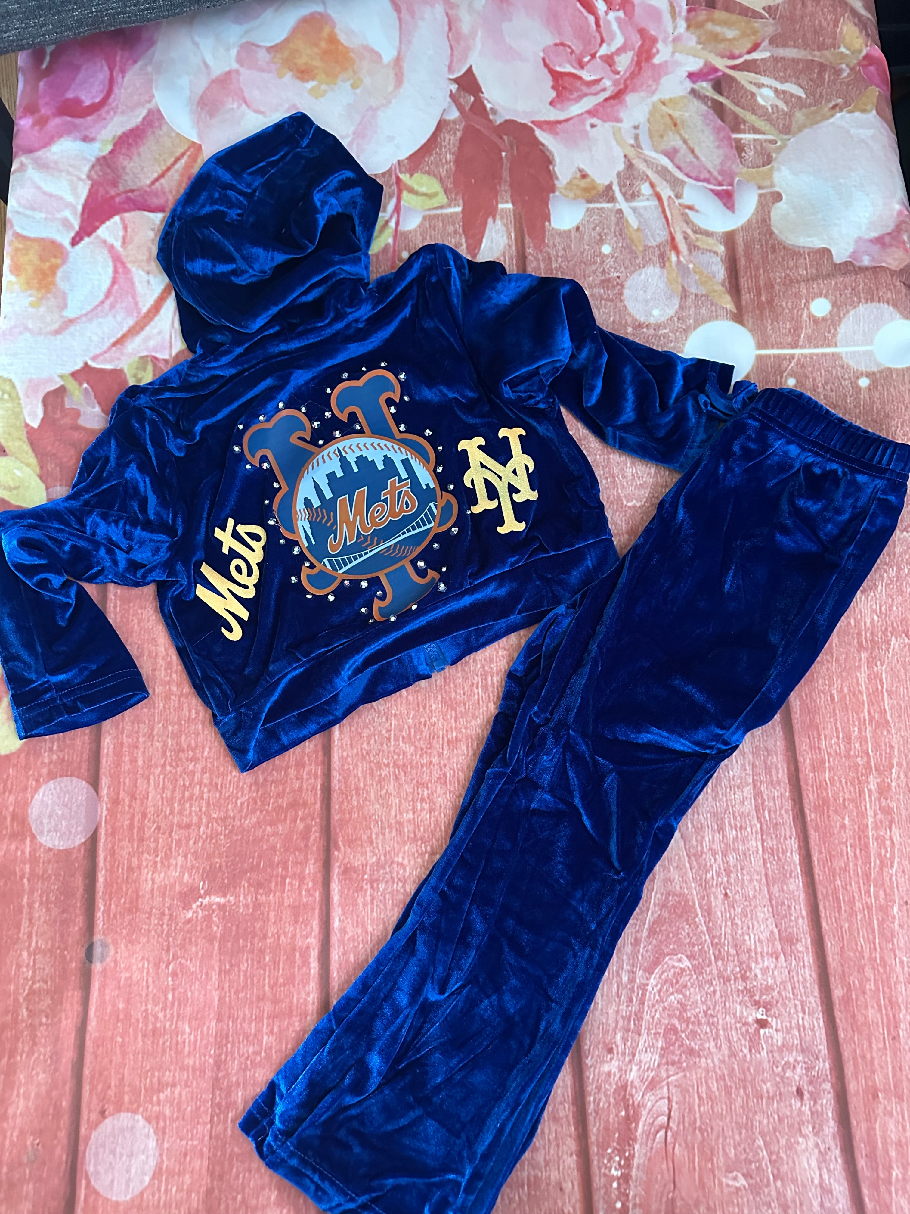5y Mets zip up set