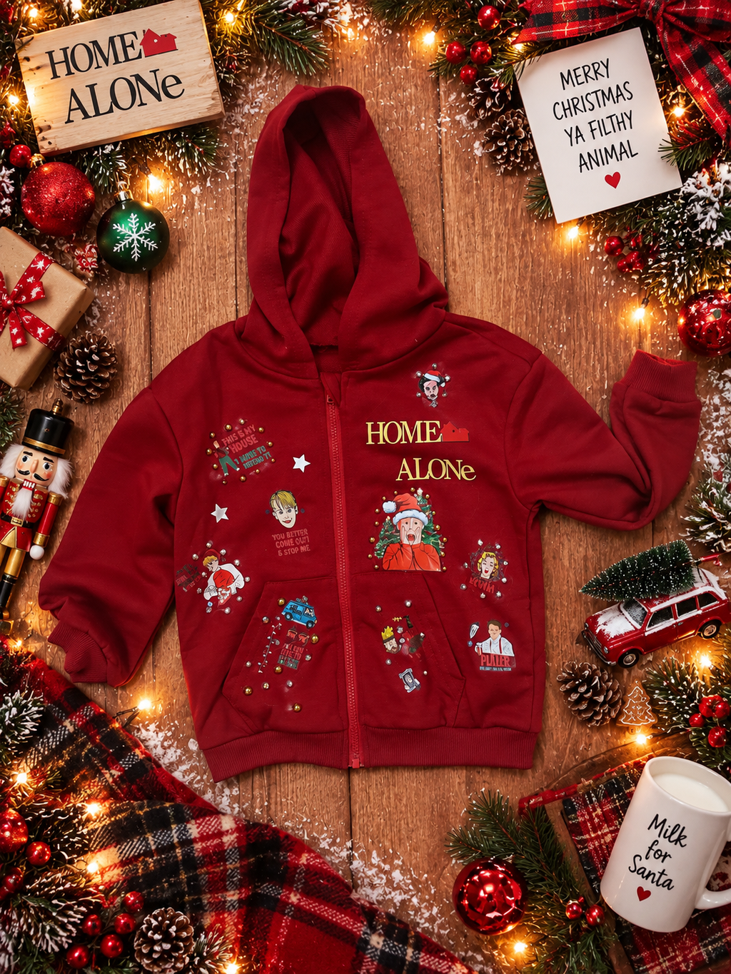 2/3 home alone zip up