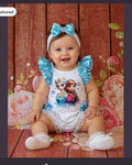 Elsa frozen romper and headband set