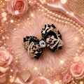 Piggy size leopard hair clip
