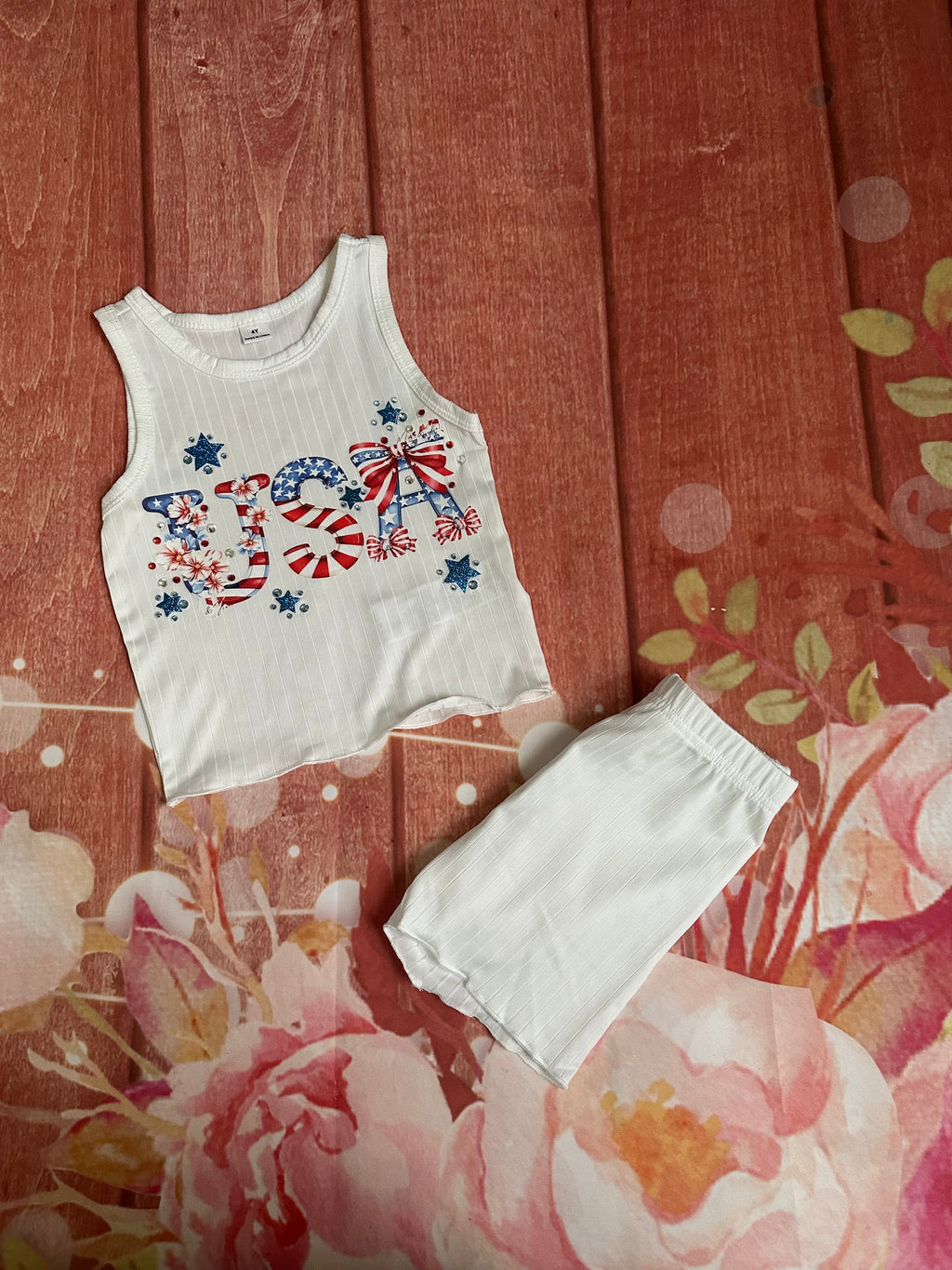 Pre order USA shorts set
