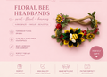 Baby headband sunflowers and bees