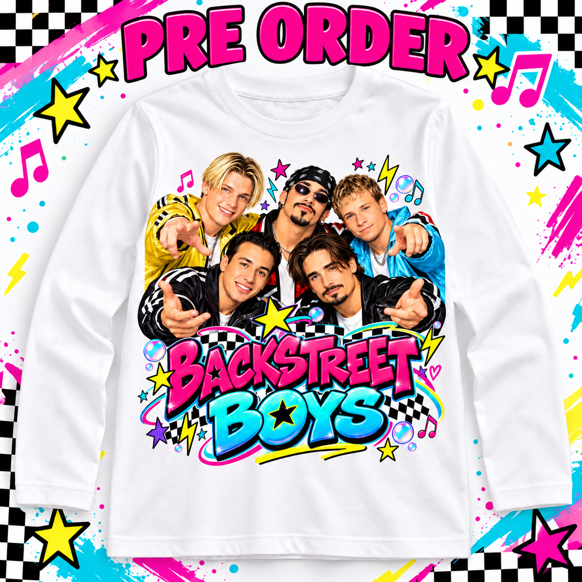 Pre order Backstreet Boys  long sleeve t shirt
