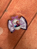 Elsa and Anna piggy size hair bow