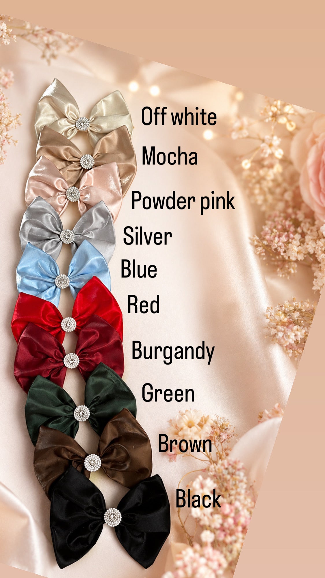 5 inch liquid satin hair clip