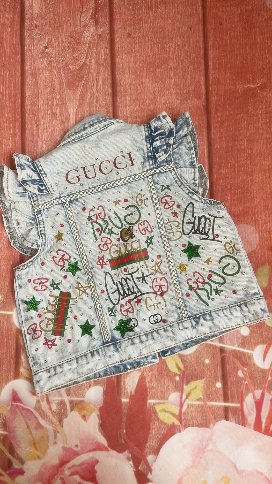 6/7y gg denim vest