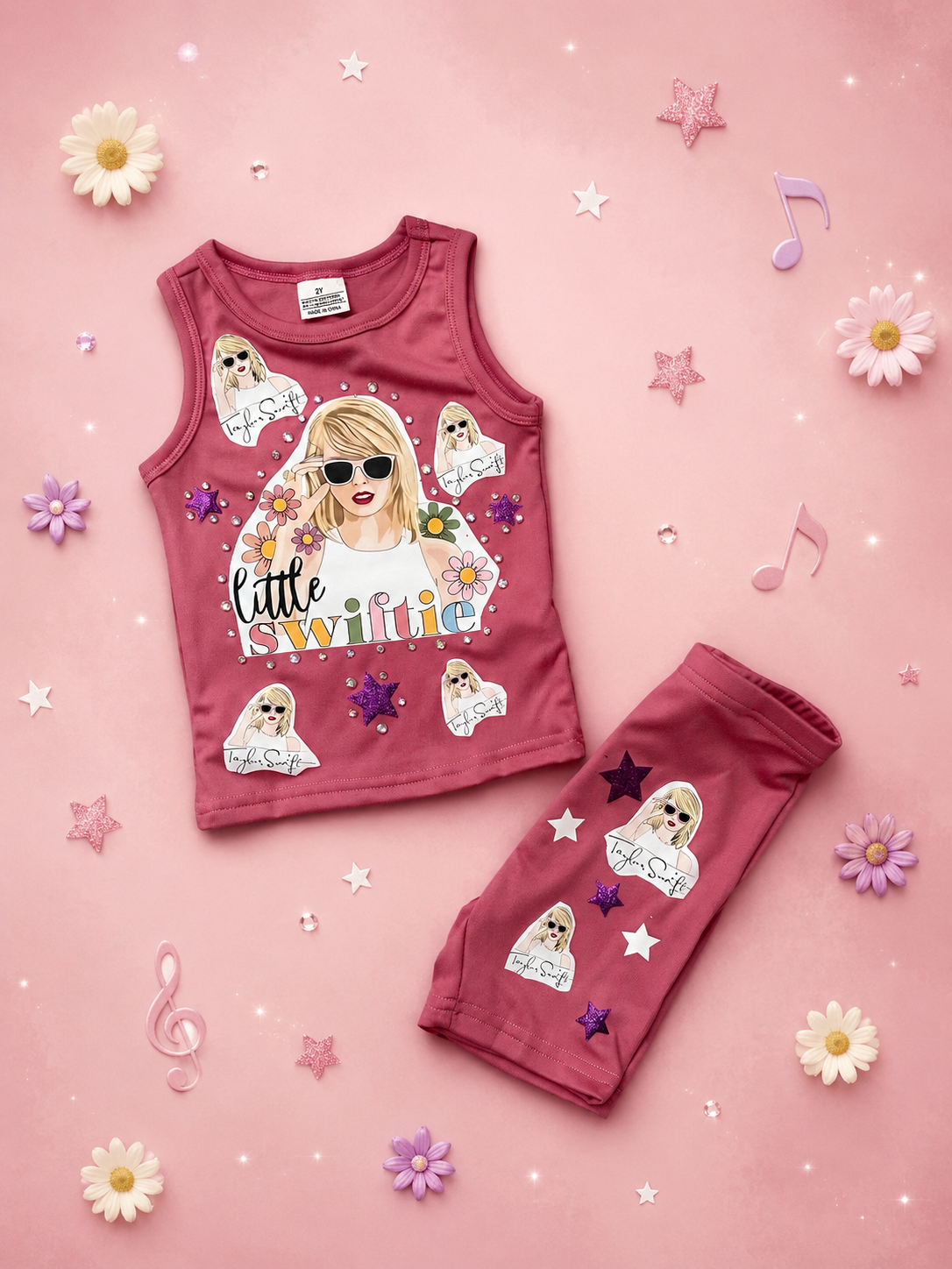 2y Taylor swift shorts set