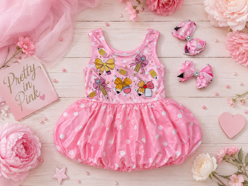 4y pencil dress and piggy set