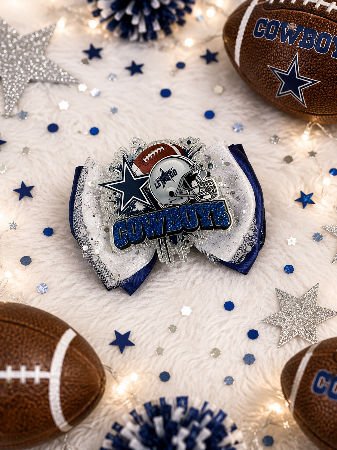 XL piggy bow cowboys football