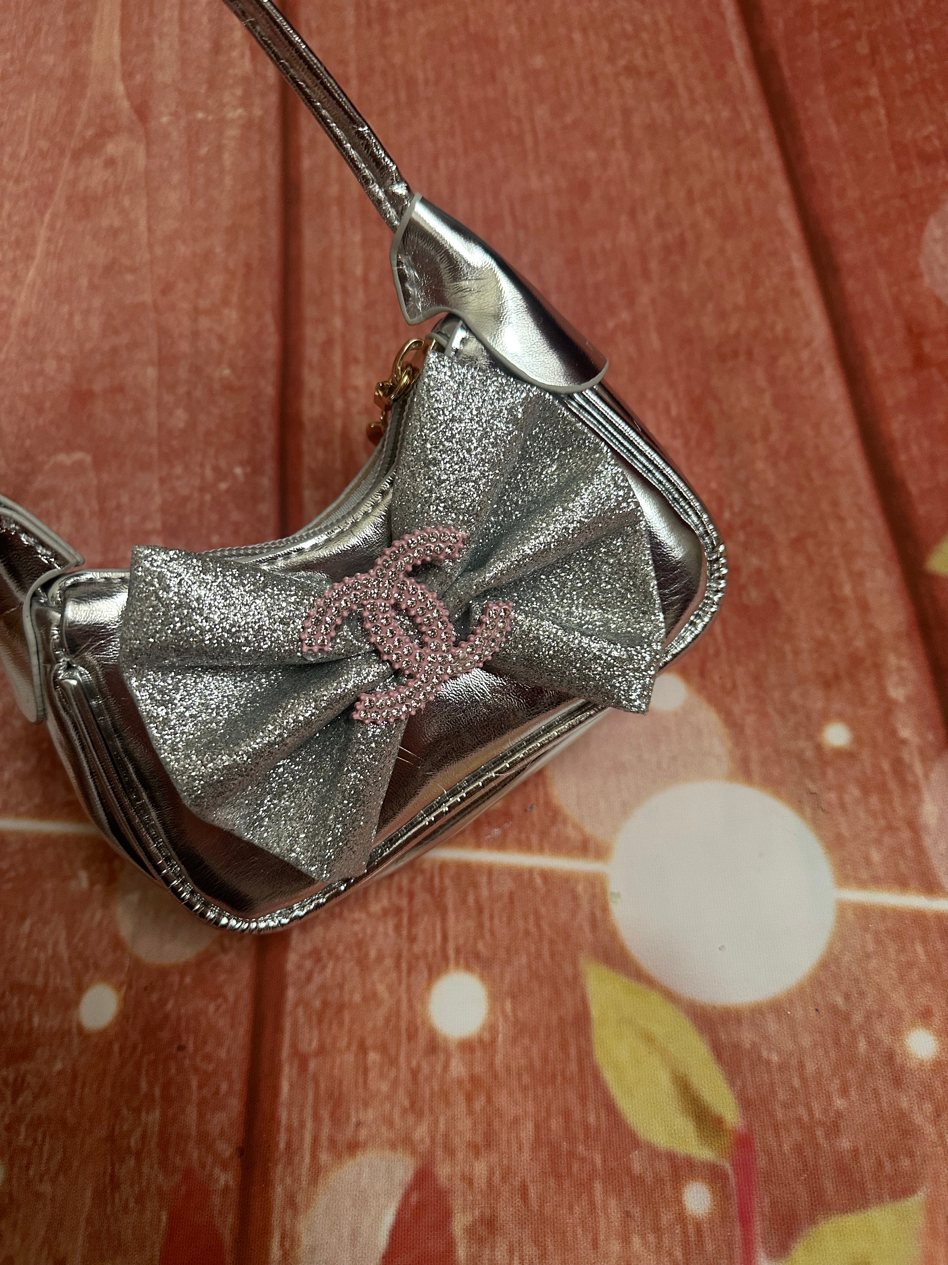 Silver cc baby purse
