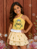6y D&G lemon skirt set