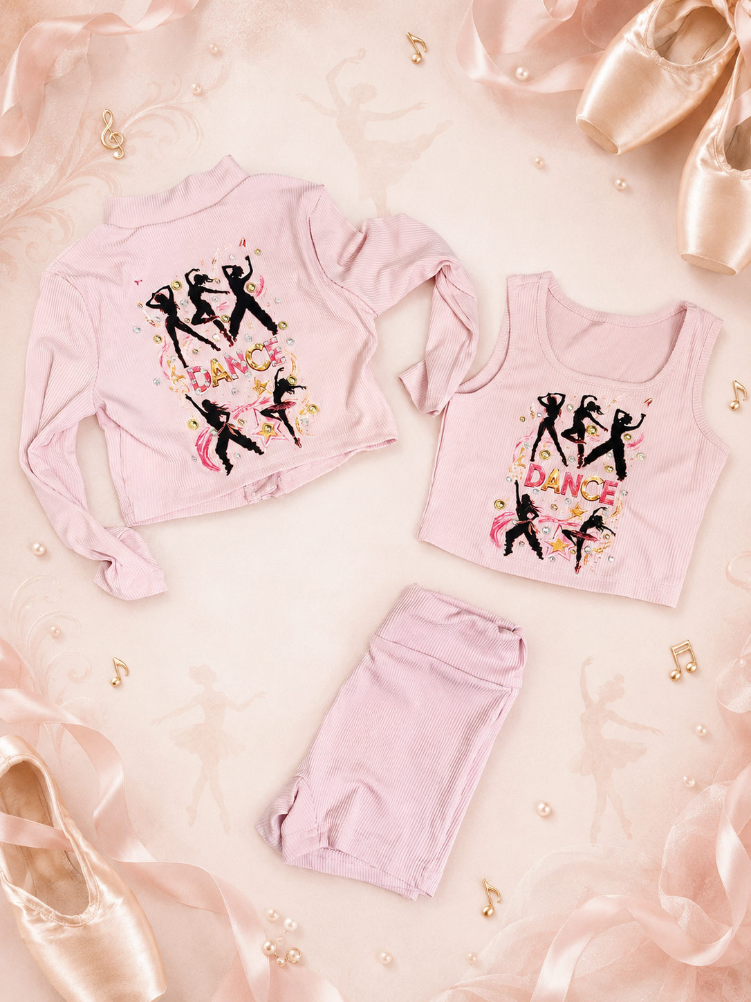 4y 3 piece dance set